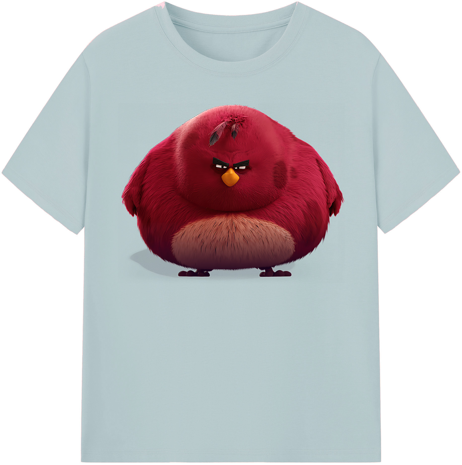 （画像用） Angry Birds アングリーバード 綿100％半袖Tシャツ（フロントプリント）